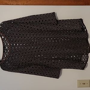 Comfy USA gray  swimwear coverup Sz M